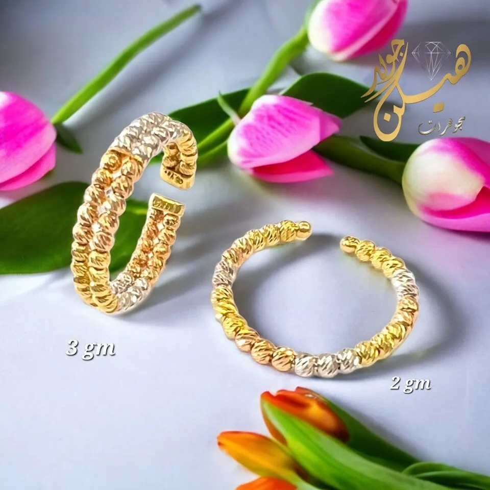خواتم عقله ذهب و محبس ذهب ملون كريستال ساده بدون فصوص 12 خواتم عقله ذهب و محبس ذهب ملون كريستال ساده بدون فصوص