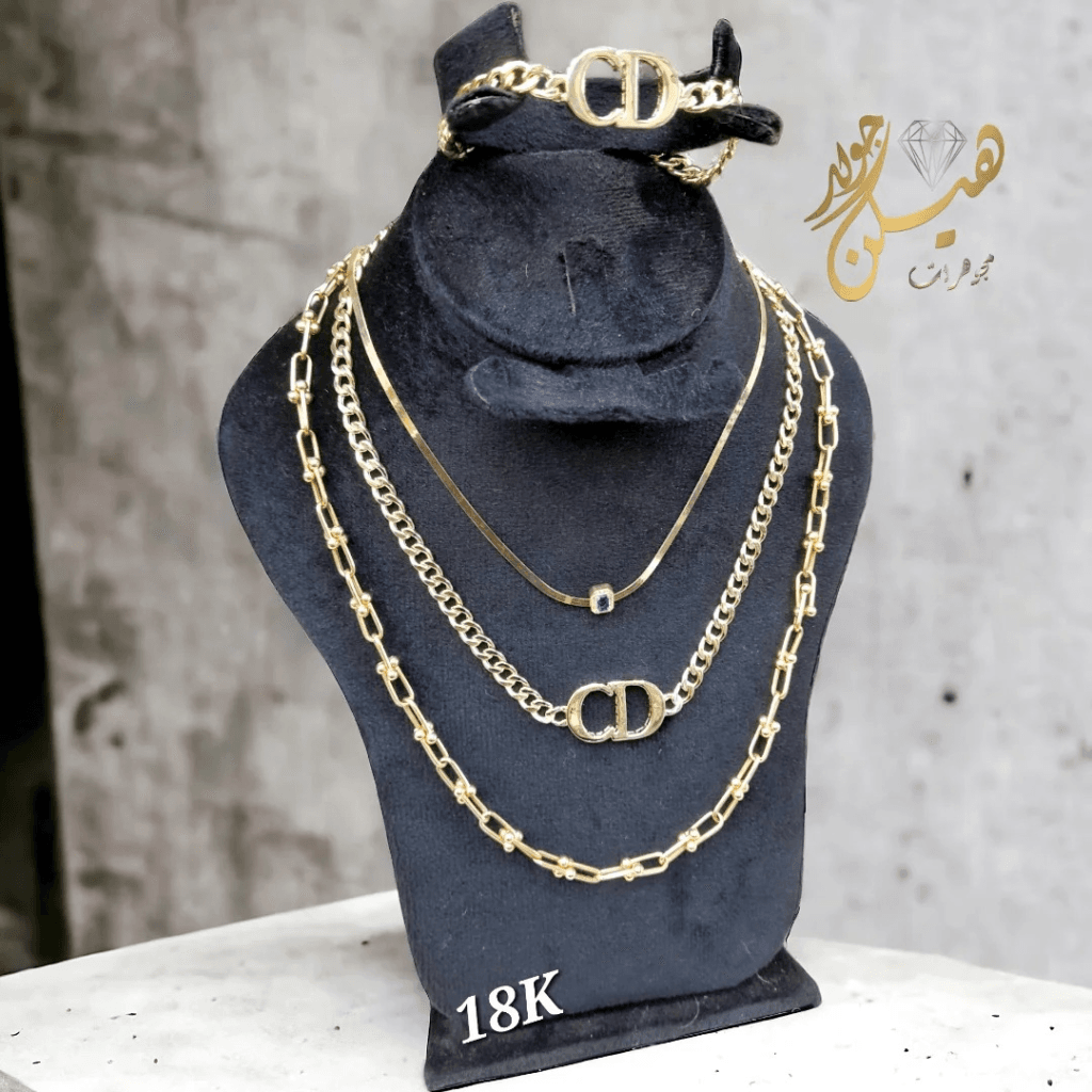طقم CD ذهب وطقم تيفاني عيار 18 15 طقم CD ذهب وطقم تيفاني عيار 18